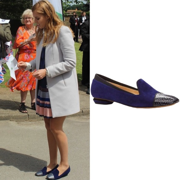 NWT Nicholas Kirkwood Blue Suede & Snakeskin Cap Toe Loafers Size 7 ASO Beatrice - Picture 1 of 16